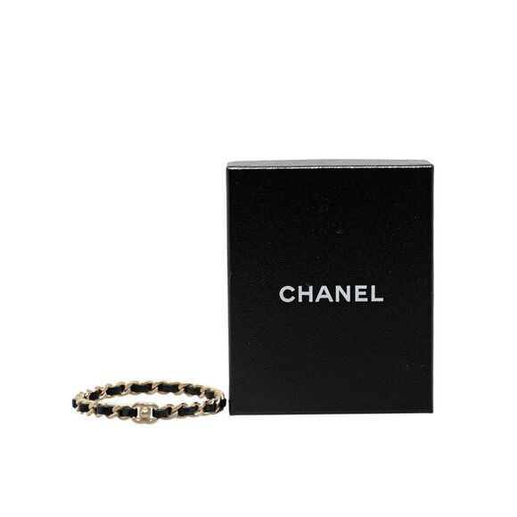 Pre Loved Chanel Gold Plated CC Turnlock Bangle Bracelet - Picture 5 of 5